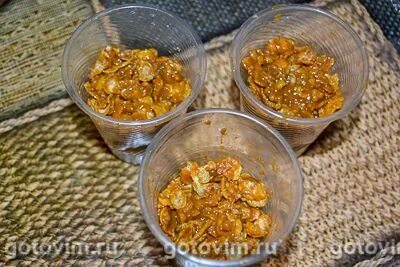 Десерт шишки без выпечки с кукурузными хлопьями