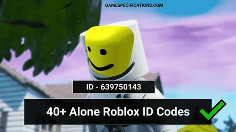 Alone Roblox ID Codes 2024 Marshmello And Alan Walker - Game Specifications