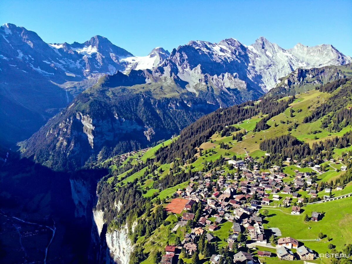 Das schweiz. Мюррен Швейцария. Гриндельвальд Швейцария. Швейцарская деревня Гриндельвальд. Гиммдевальд Швейцария.