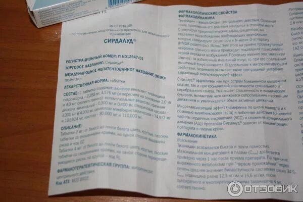 Сирдалуд как принимать до или. Сирдалуд как принимать до или