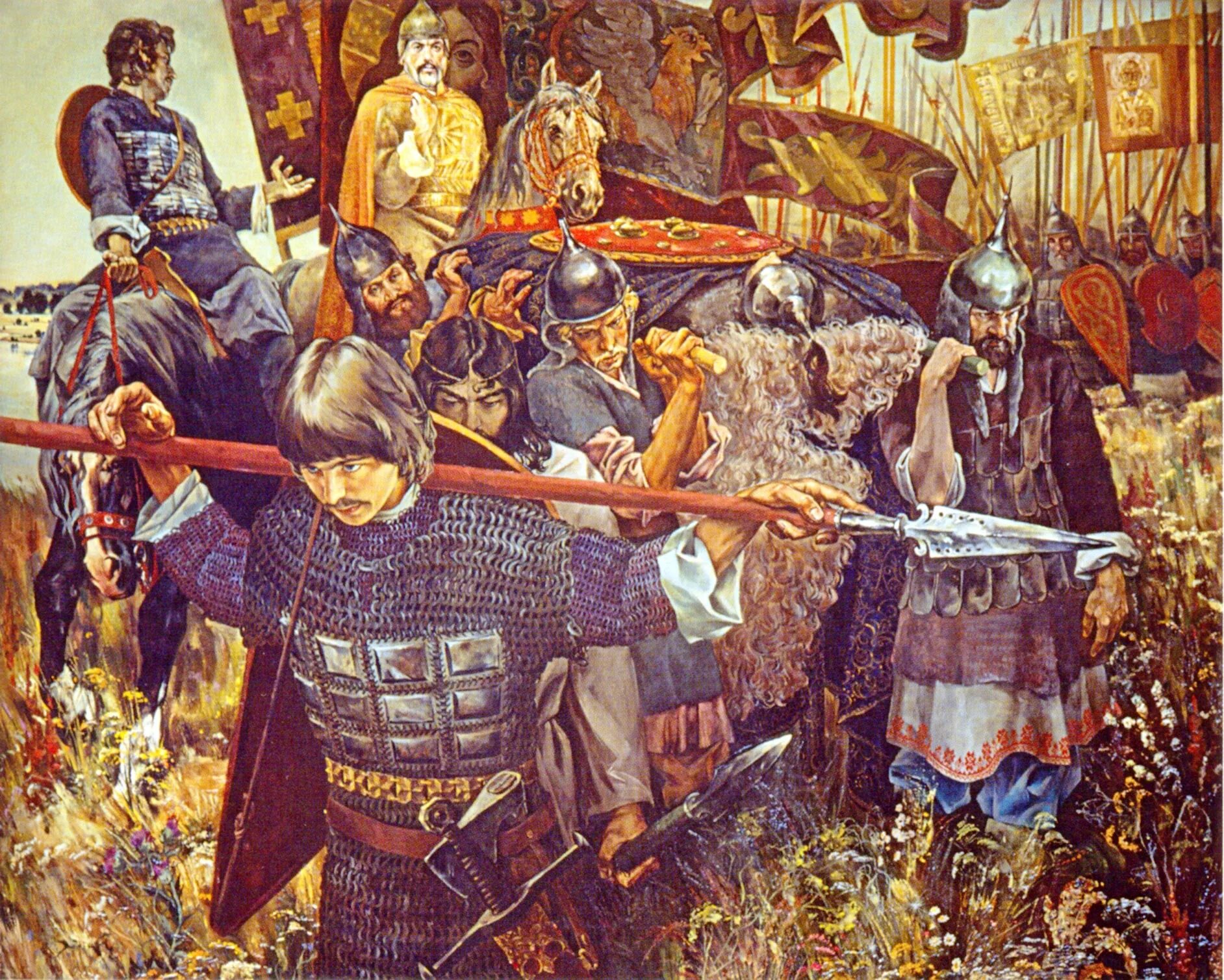 Полк решивший исход куликовской битвы. Куликовская битва Рыженко.