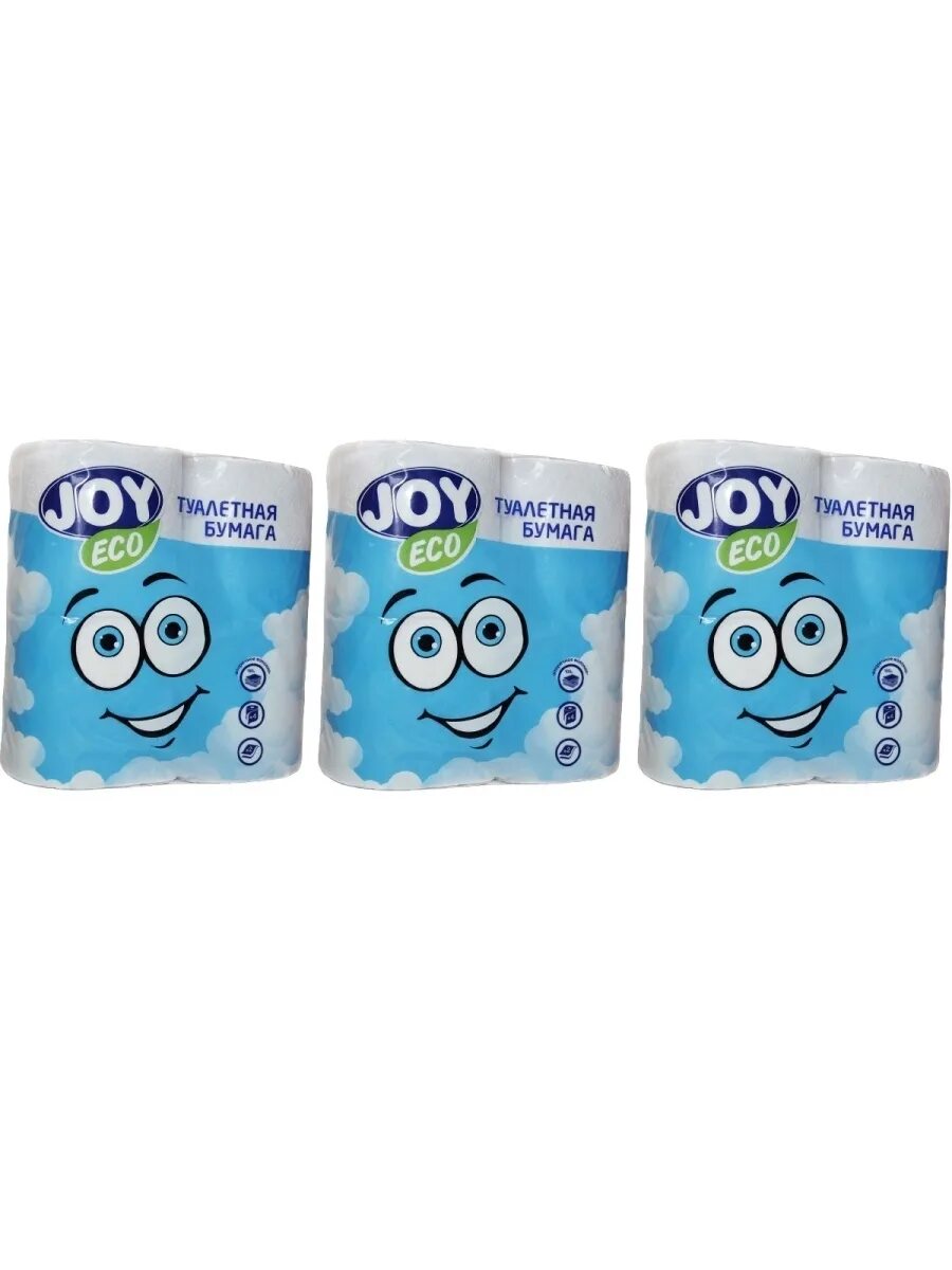 Бумага туалетная джой эко 4. Туалетная бумага 2 слоя 8 рулонов joy eco 30м. Туалетная бумага joy eco, 2сл. Белая 1/12. Бумага туалетная 2-х слойная joy (4 рул.