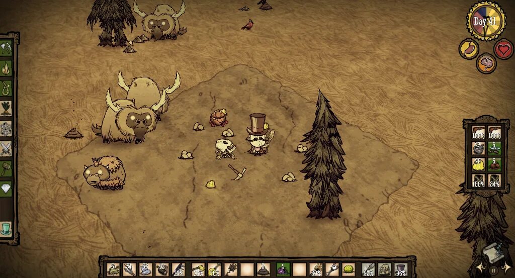 Don't starve персонажи скины. Don't starve together базы. Don't starve together русификатор. Интерфейс игры don't starve together. Don't starve главное меню.