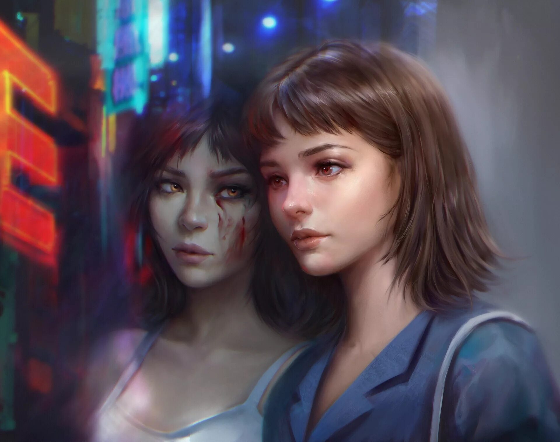 Юные девушки арт. Красивые арты. Юные девушки арт. Nababa(arata yokohama). Красивые портреты.