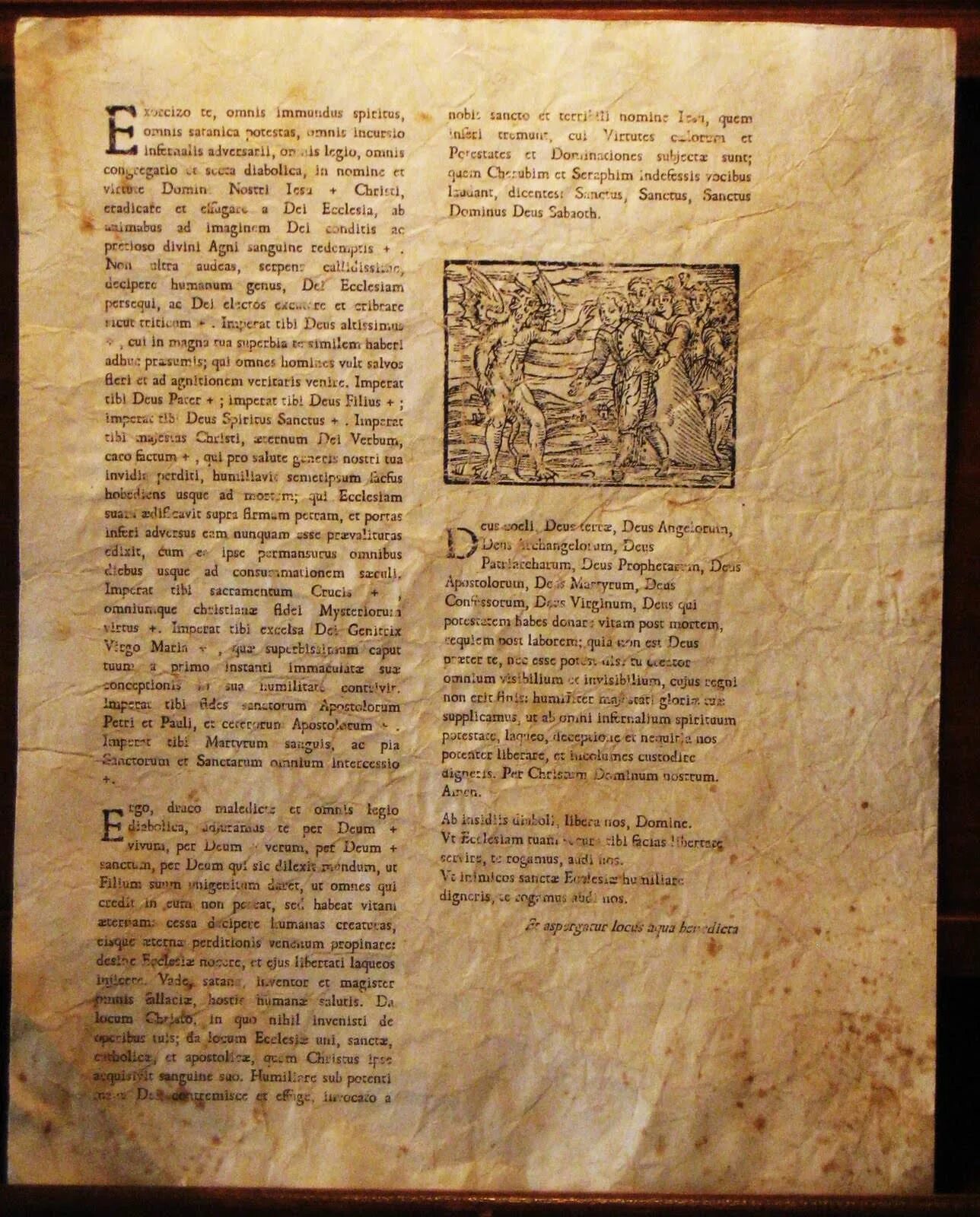 Экзорцизм текст на латыни. Молитва экзорцизма. книга экзорцизма на латыни. заговор на изгнание демонов.