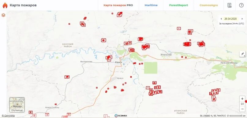 Карта пожаров. Канск на карте. СКАНЭКС пожары Якутия. Новониколаевский пожар на карте.