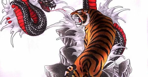 Мужчина змея и тигр. Тигр якудза. Тату якудза тигр. Тигр и змея. Тигр и змея арт.