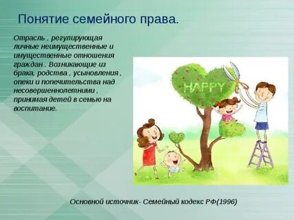 Понятие и предмет семейного