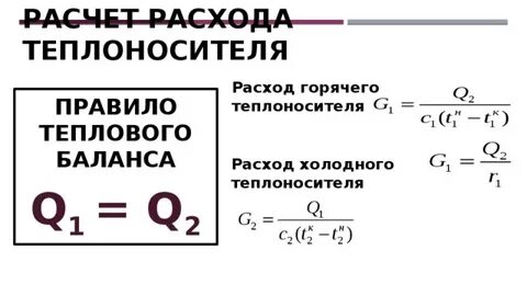 Расход системы отопления