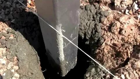 Как выровнять столбы по высоте