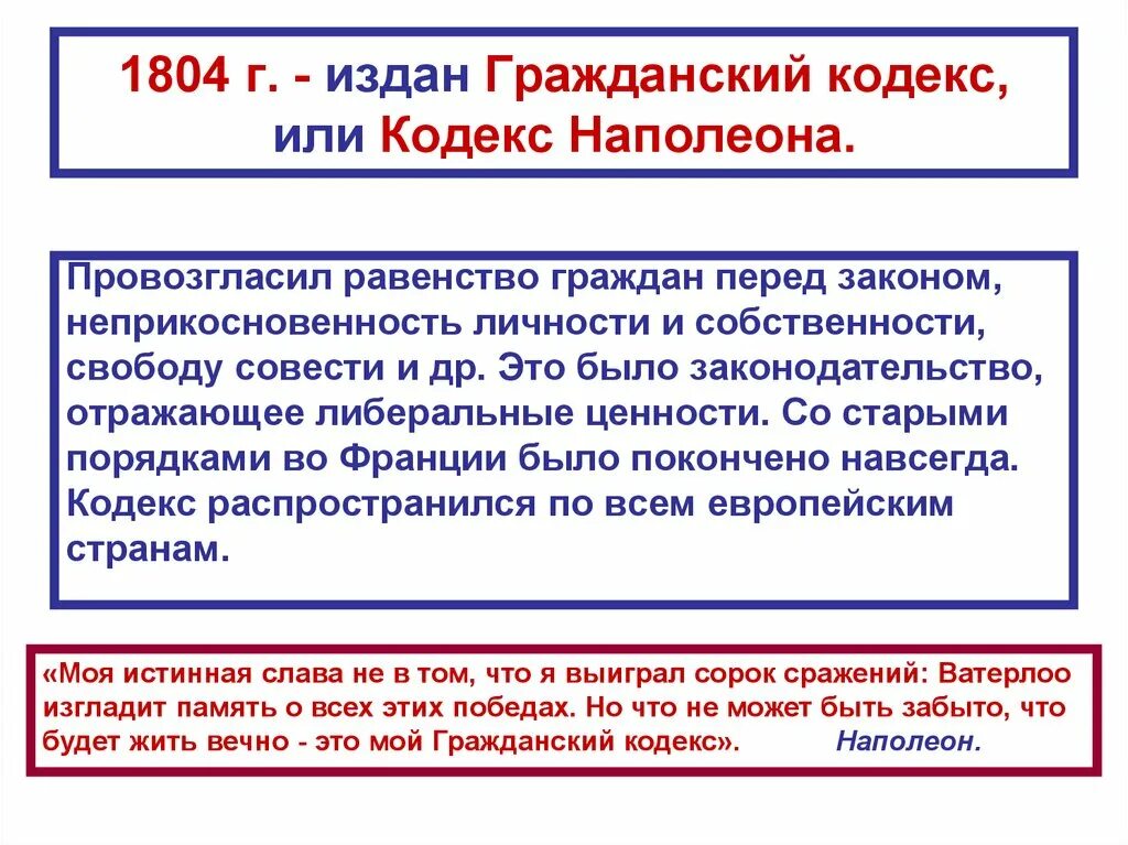 Введения в действие гк рф. Гражданский кодекс Наполеона 1804. Гражданский кодекс Наполеона Бонапарта. Содержание гражданского кодекса Наполеона 1804 г. Гражданский кодекс Франции 1804 г.