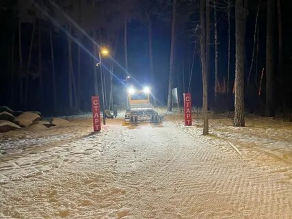 Освещение лыжной трассы
