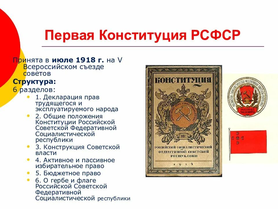 Положения Конституции РСФСР 1918. Основные положения Конституции 1918 г. Всероссийский съезд советов 1918 Конституция. Первая Конституция РСФСР 1918. Конституции 1918 1937