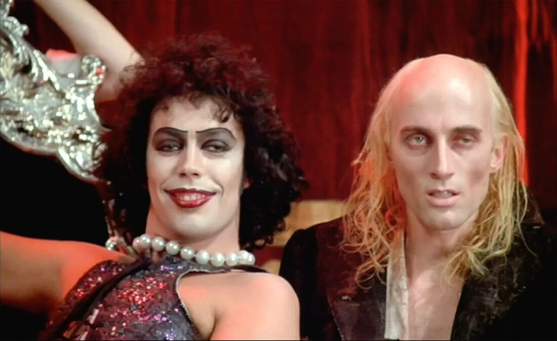 Rocky horror show. Шоу ужасов Рокки хоррора. Шоу Рокки хоррора 1975. Шоу ужасов Рокки хоррора рифф Рафф. Рокки хоррор пикчер шоу 1975.