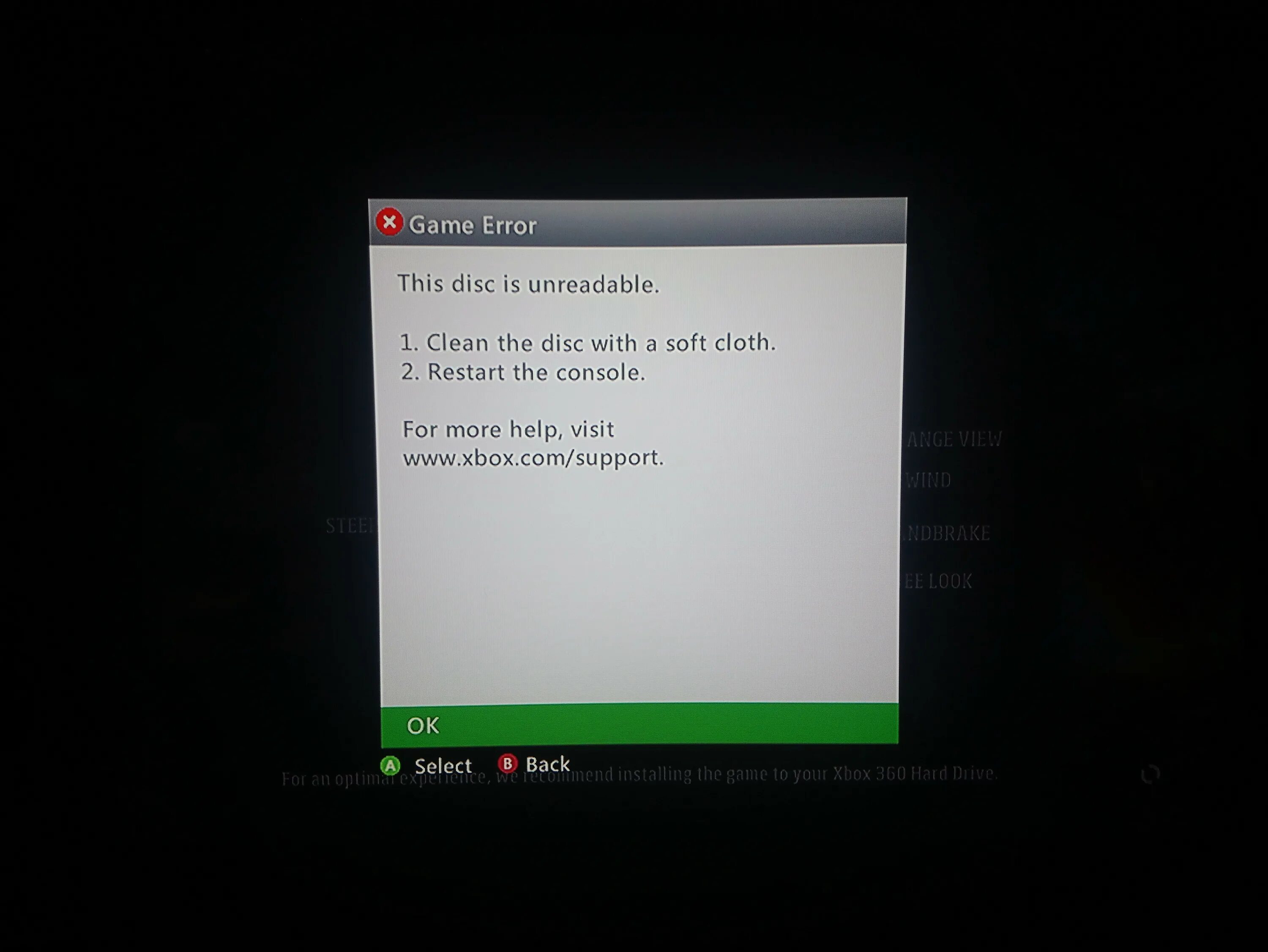 Как запустить диск на xbox 360. Ошибки с загрузкой дисков xbox 360. нераспознанный диск xbox 360. диск не читается xbox 360. нераспознанный диск икс бокс.