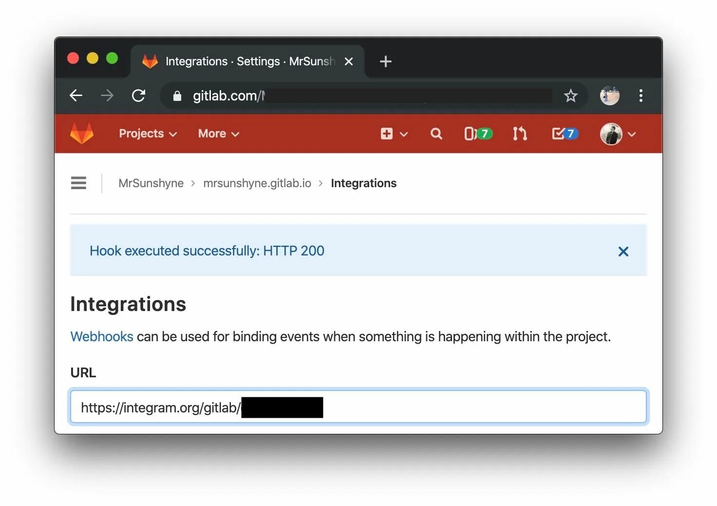 Gitlab notifications. Gitlab notifications