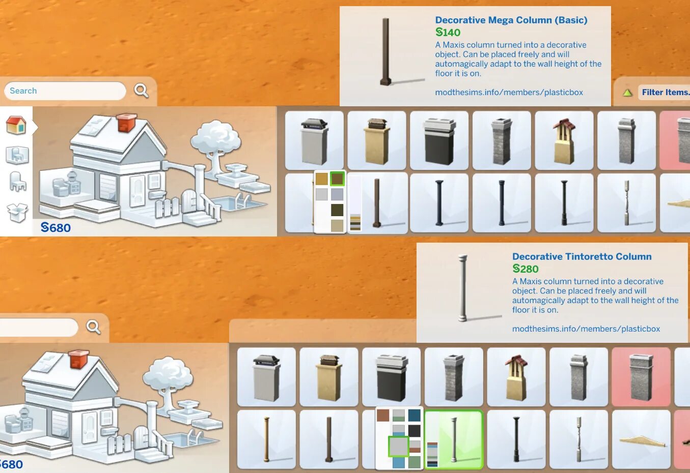 Симс 4 мод more columns in cas. Sims 4 columns. sims 4 mods objects castel. двигать предметы sims 4 tool mod.