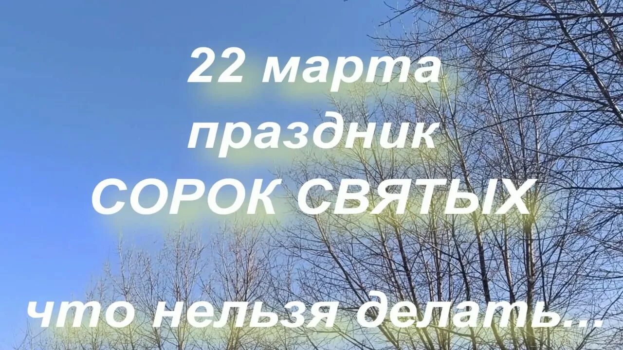 Что делать на сорок святых. С праздником сорок святых.