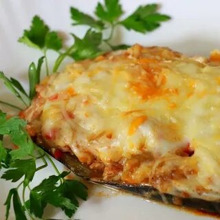 Вкусные баклажаны с мясом в духовке
