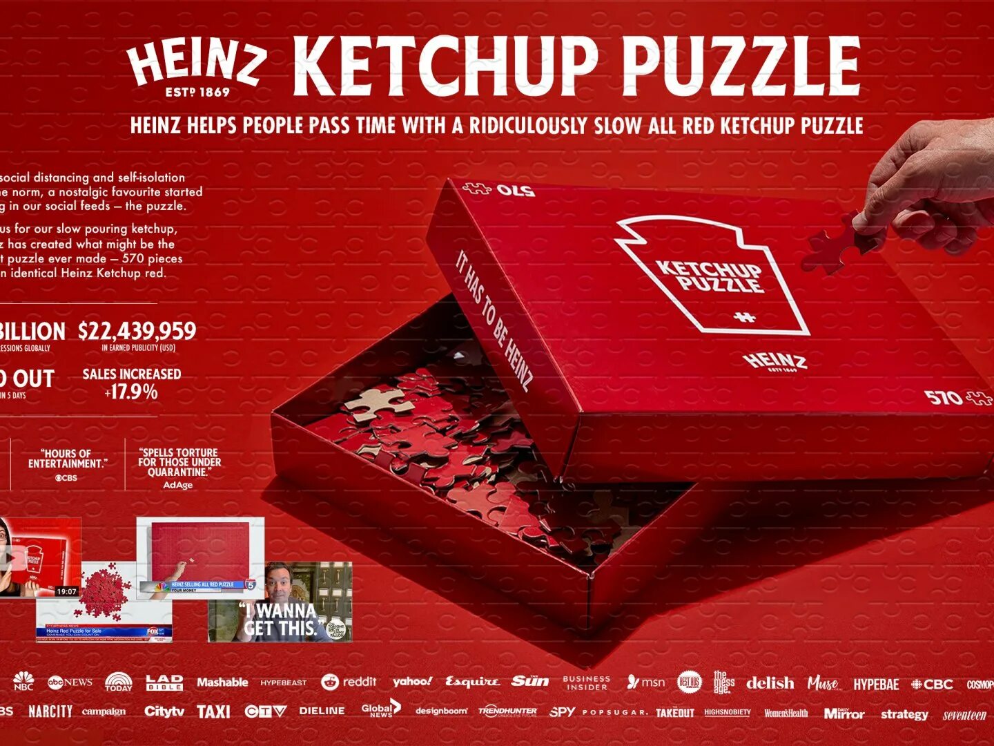 Already sold. Heinz "Ketchup Puzzle". Реклама Heinz 2020. Реклама кетчупа Хайнц. Пазл от Хайнц по 5000.