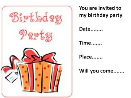 Making invitations