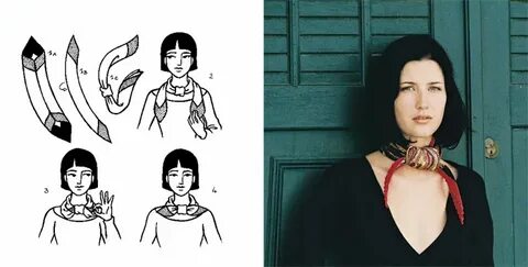 Как завязать платок на шею как галстук