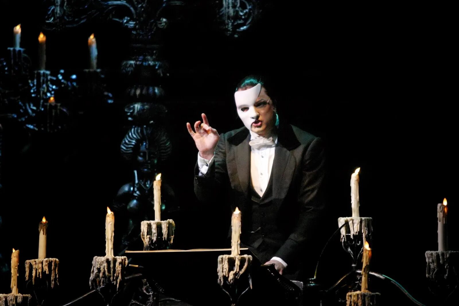 The phantom of the opera had a
