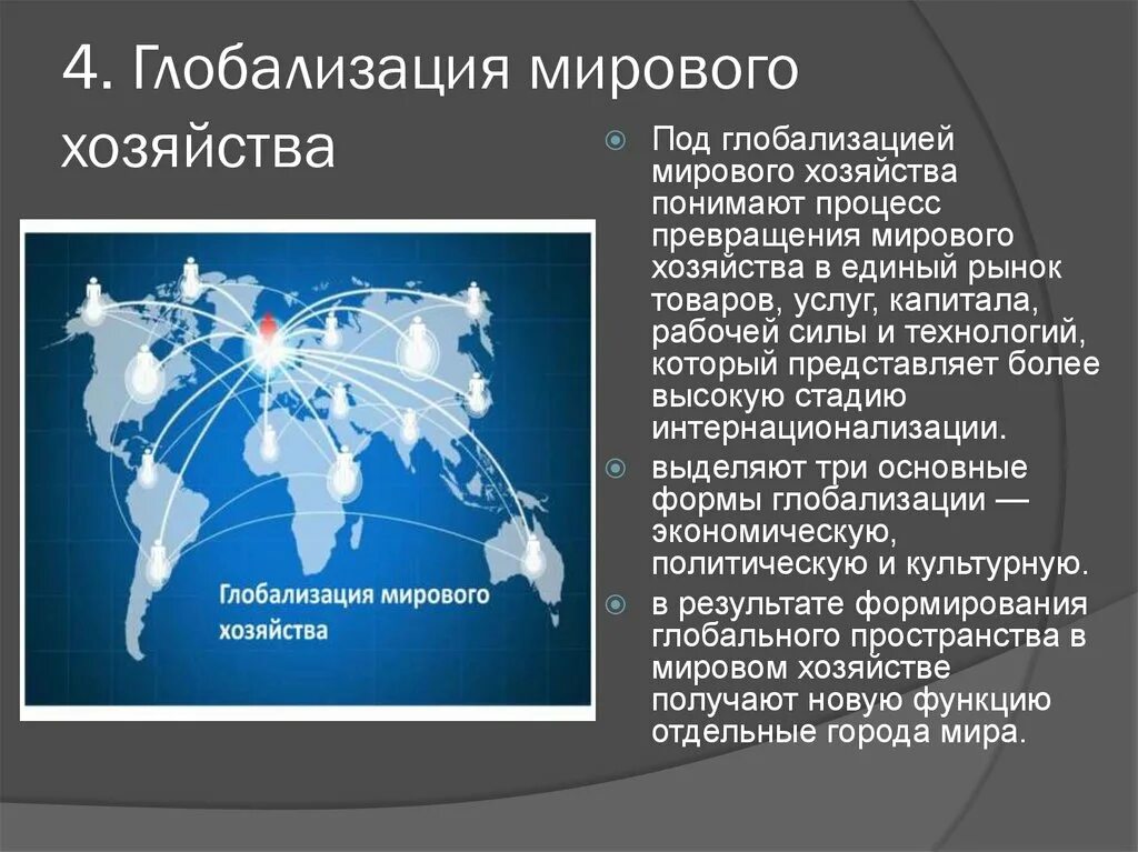 Глобализация мирового хозяйства. Процессы глобализации в мировой экономике. Глобализация как процесс. Современная глобализация.