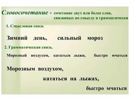Словосочетание со словом налево