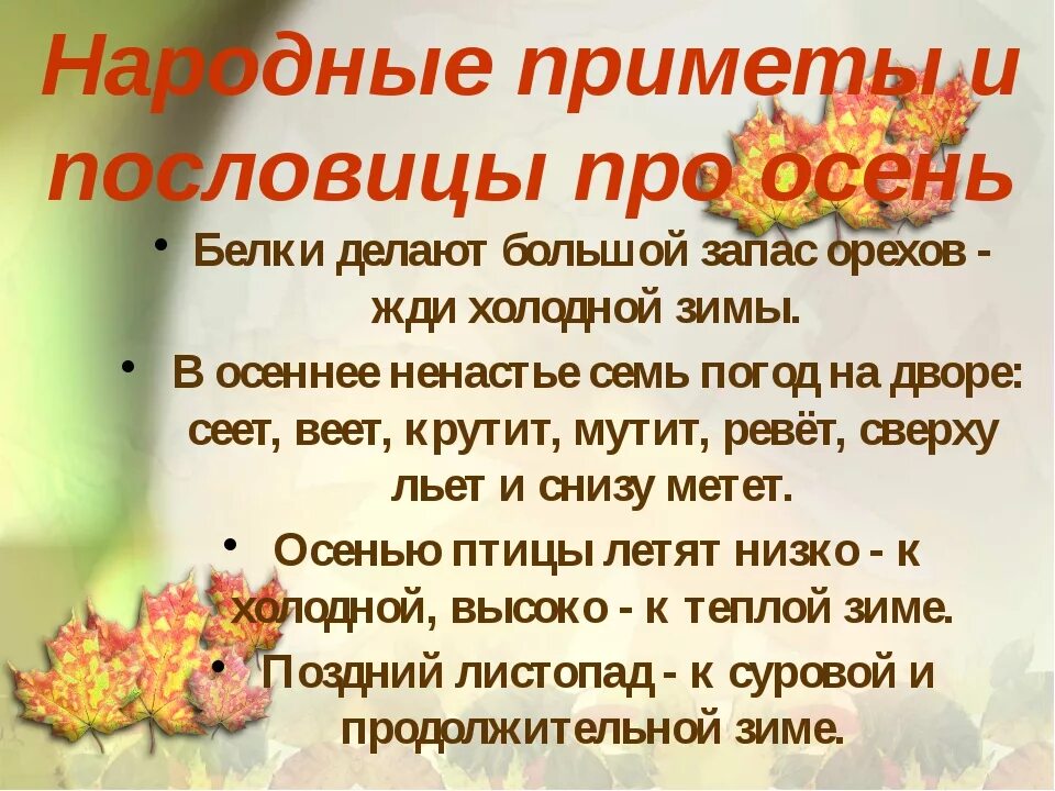 Приметы осени. Осенние приметы для детей. Пословицы и приметы про осень. Приметы и поговорки про осень. Ноябрь поговорка