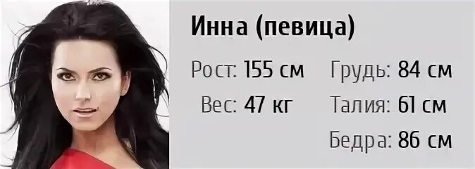 Сколько лет певице инне. Сколько лет певице инне