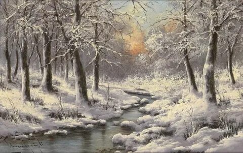 Картины природа пейзажи зима