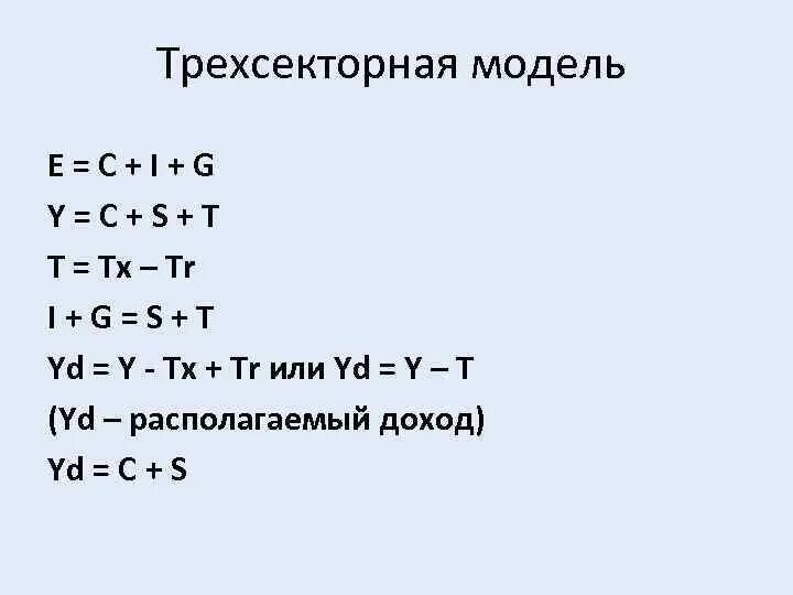 В тождестве y c i g nx