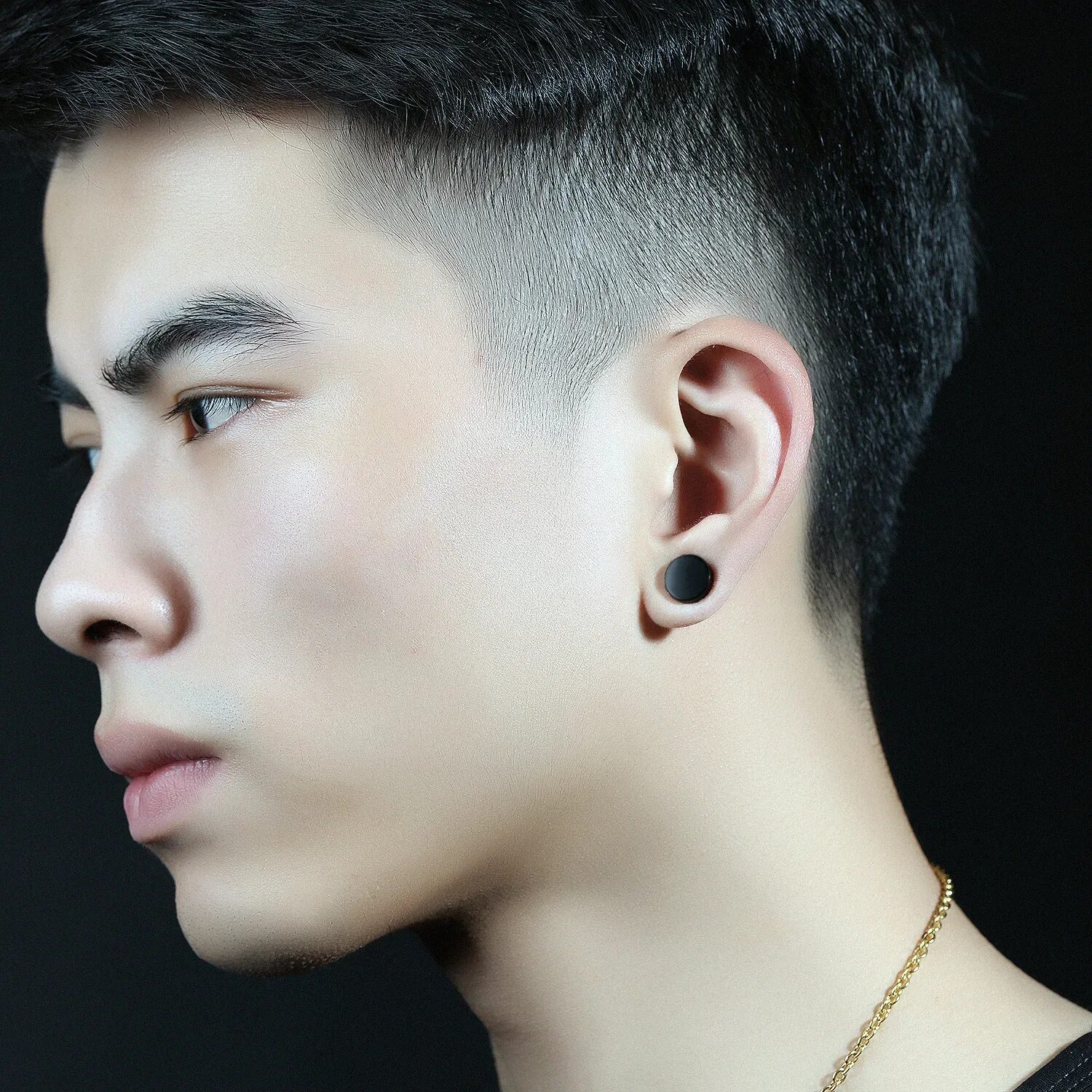 Мужские серьги мода Triangle Unisex Geometric Punk Earring Korean Style Ear Stud Man Ear Stud Titani