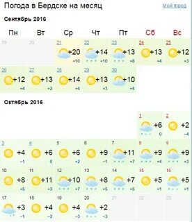 Прогноз погоды в бердске на сегодня