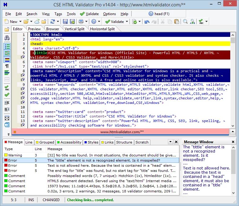 Html windows программа. Валидатор html. валидатор html css. html чекер. html редактор.