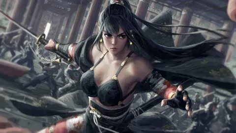 Samurai girl fight