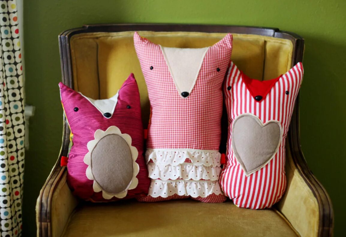 Пэчворк. Текстильный декор для кухни. Идеи из ткани. Идеи из ткани. Совята из ткани.