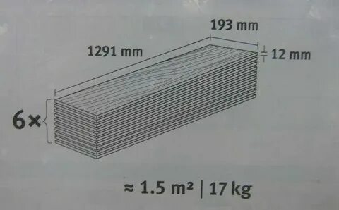 Ламинат длина упаковки