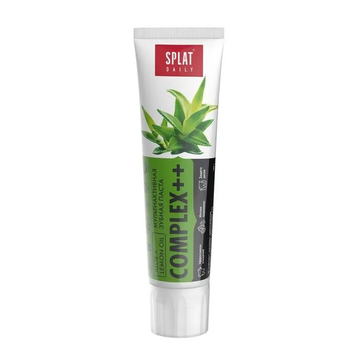 Daily complex. Зубная паста daily splat complex++ 100 мл. splat lemon aloe.
