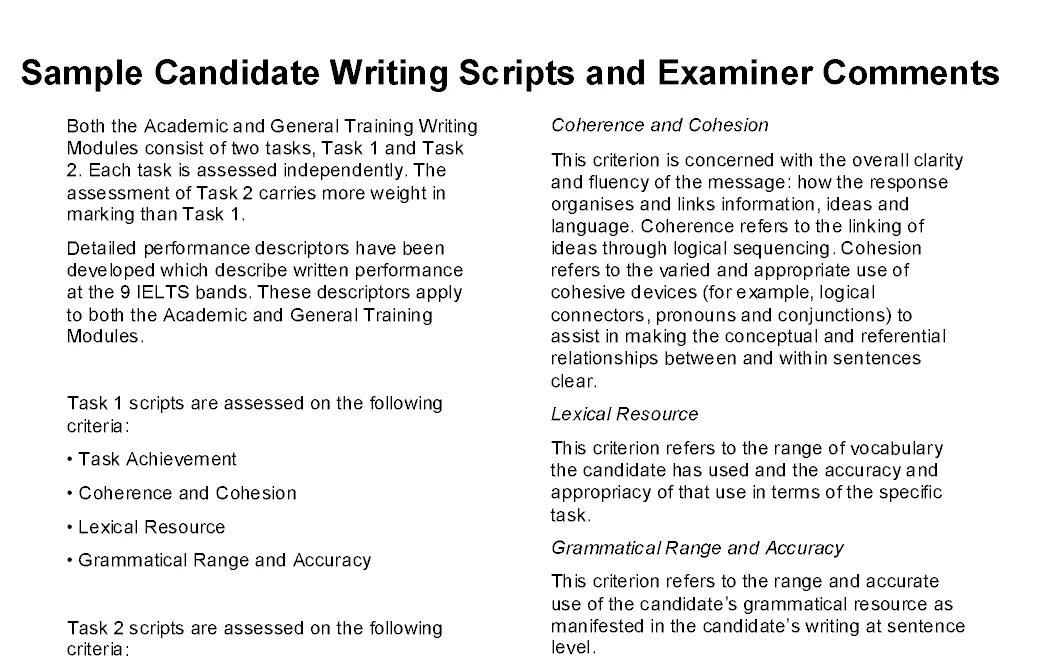 Reading test paper