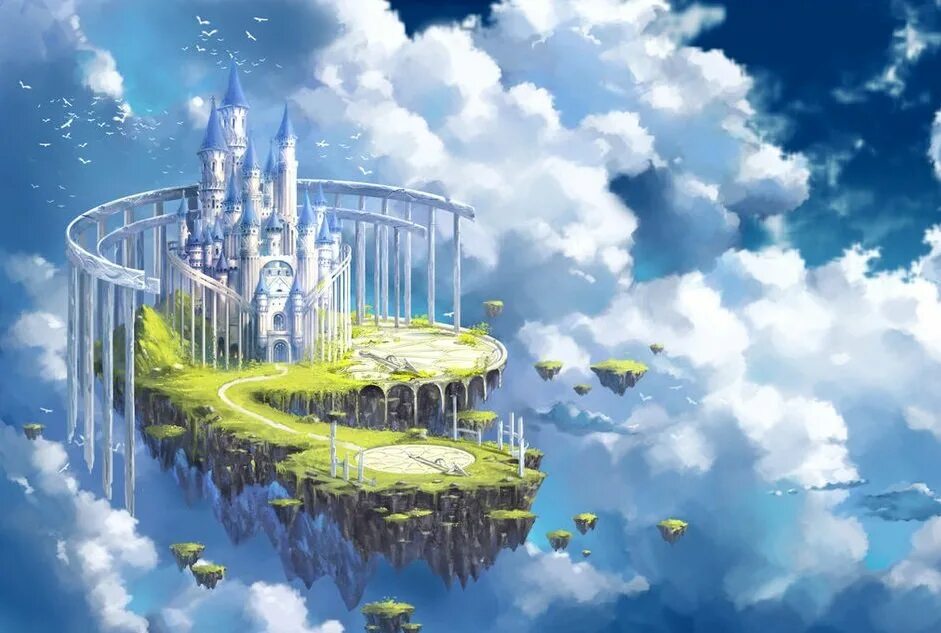 Игра облачко. Парящие острова геншин импакт. Город облаков игра. Город облаков игра. Летающие острова.