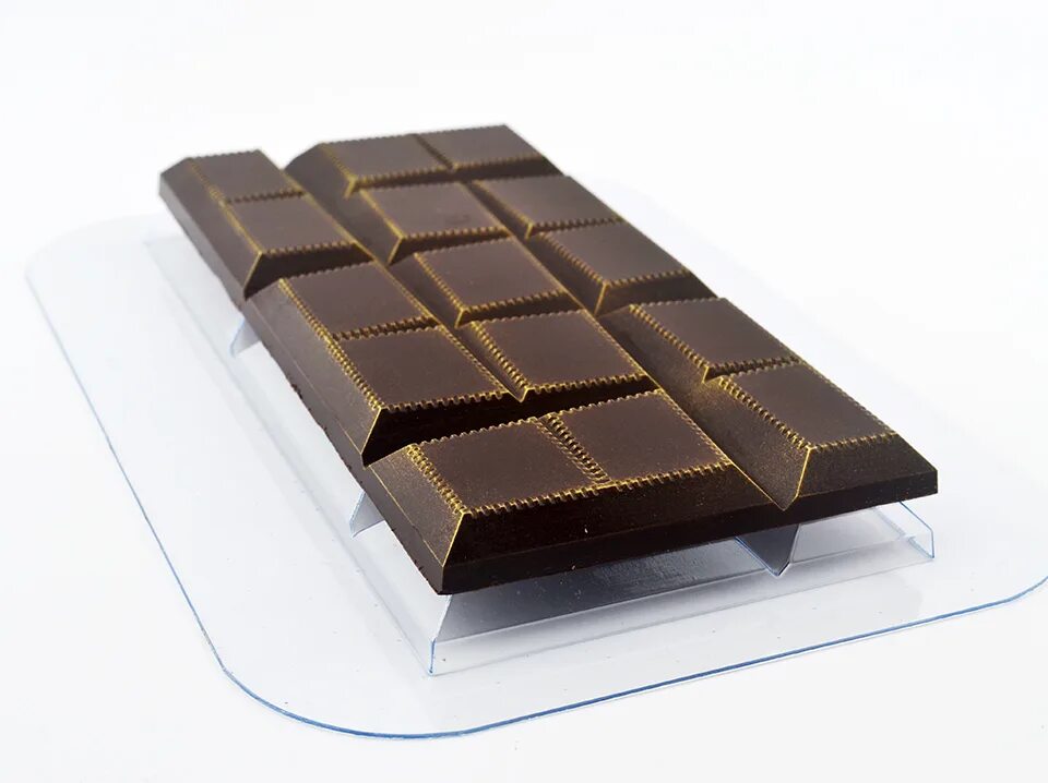 Форма - "плитка шоколада" (PMA 2005). Плиточный шоколад. Шоколадная плитка. Коробка для шоколадной плитки.