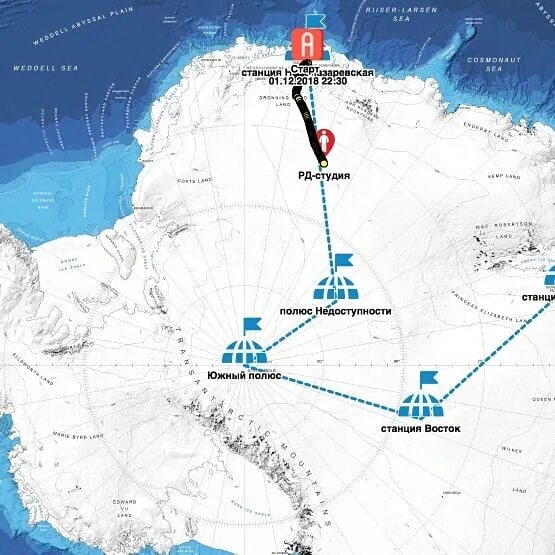 Какое направление в северном полюсе. Антарктида станция полюс недоступности на карте. Маршрут по Антарктиде. Туристический маршрут по Антарктиде. Станция Восток на карте.