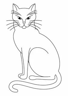 Шаблон картинка кошка