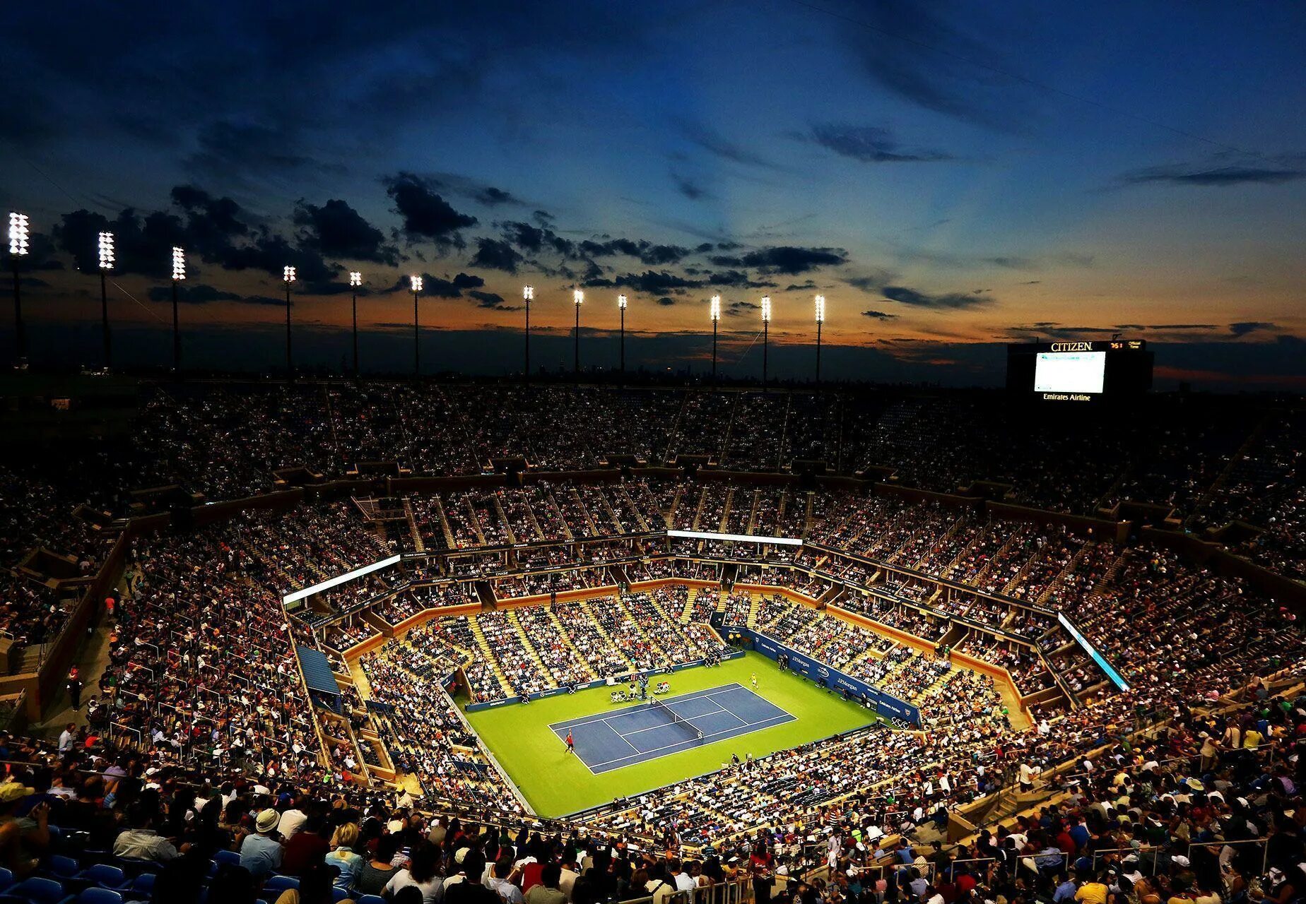 Us open shop. Us open корт. стадион артура эша. теннисный корт юс опен. us open стадион.