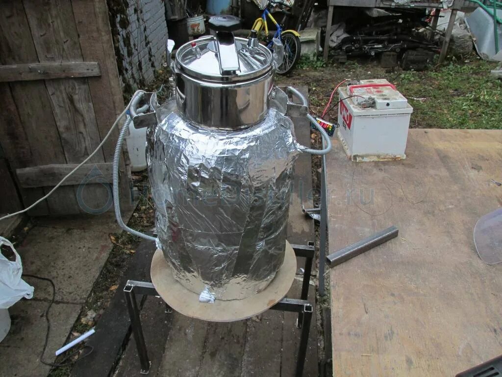 034. Нагрев куба. Как быстро нагреть кубовую емкость. Нагрев куба. Нагреватель емкости с брагой.