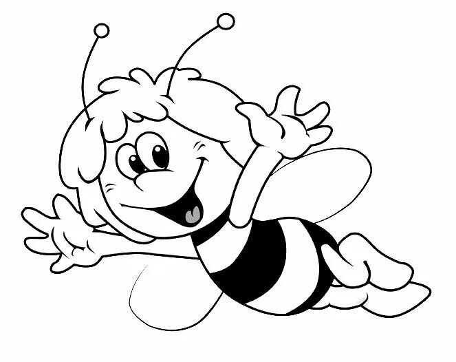 Пчелка раскраска для детей распечатать Free & Easy To Print Bee Coloring Pages Bee coloring pages, Free kids coloring p