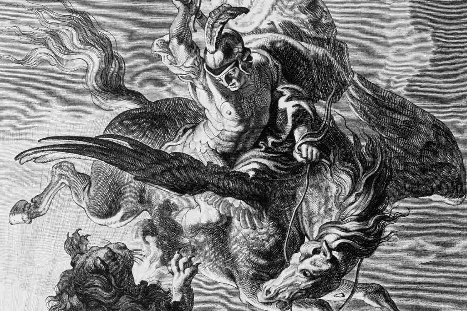 Легенды картинки. Беллерофонт Греческая мифология. Беллерофонт Пегас и Химера Рубенс. Химера и Беллерофонт картина. Мифы древней Греции Беллерофонт.