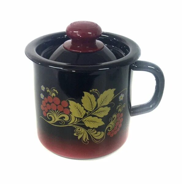 кружка 1л сталь эмалированная с крышкой, клубника садовая, с0207. кружка 1000 мл с крышкой. эмалированная кружка с крышкой. кружка эмал. кружка 1л сталь эмалированная с крышкой, клубника садовая, с0207.